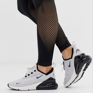 White and Gray Nike Airmax 270 Sz 10 women